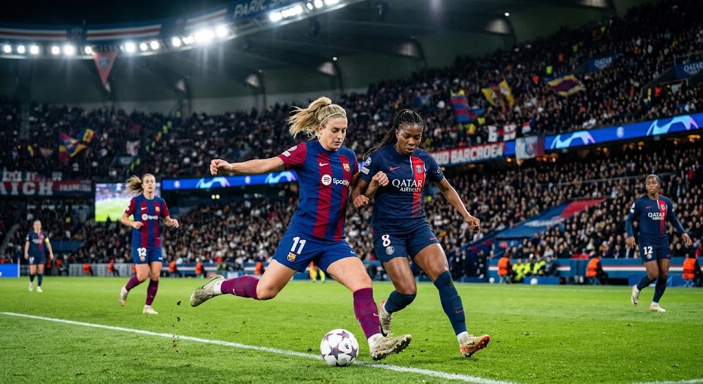 barcelona - paris football.